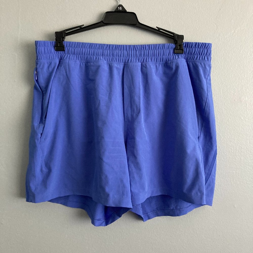 Lululemon Men’s Shorts Fast n Free Zipper Pocket Charged Indigo Size L